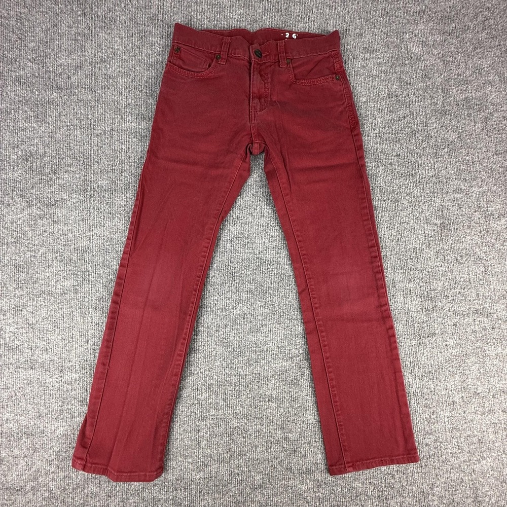 Denizen Jeans Kids 14 Red Slim Skinny Fit 26 Waist Stretch Denim Casual Pants